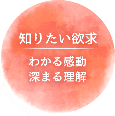 知りたい欲求 わかる感動・深まる理解