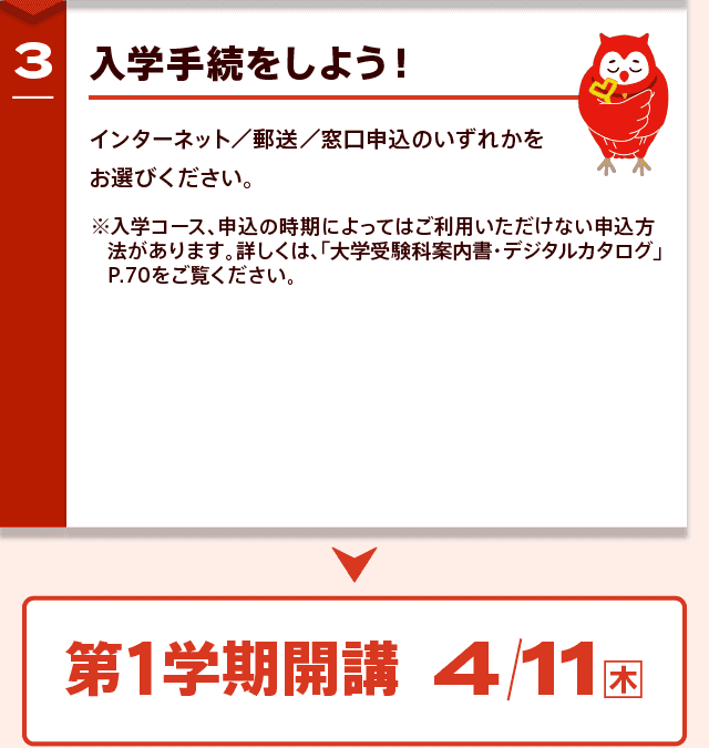 入学手続をしよう！