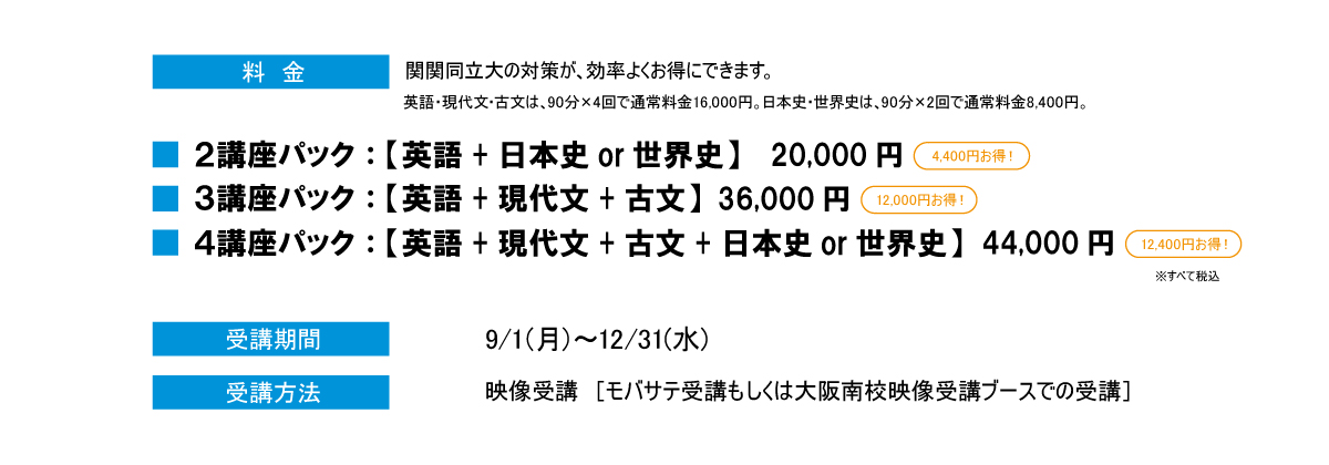 関関同立大予想問題パック