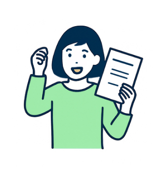 気合を入れているイラスト