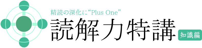 精読の深化にPlus One 読解力特講 知識編