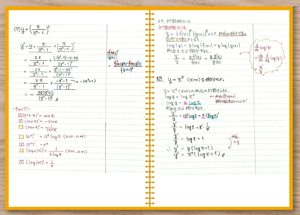 数学の授業ノート