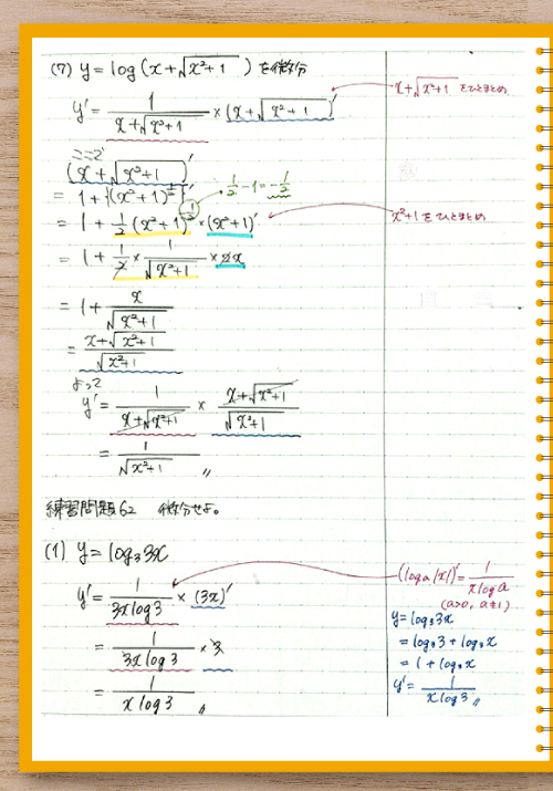 数学の授業ノート