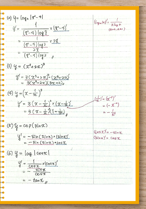 数学の授業ノート